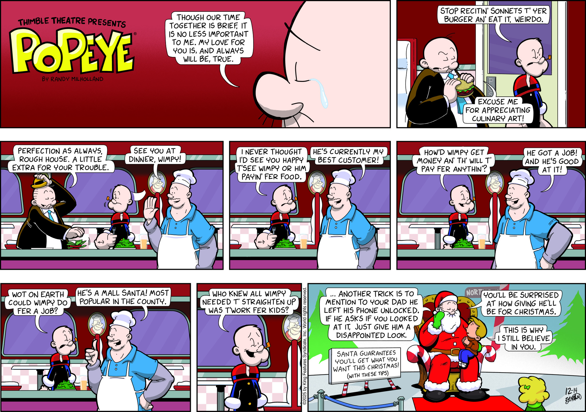 Popeye Popeye Sunday Comic