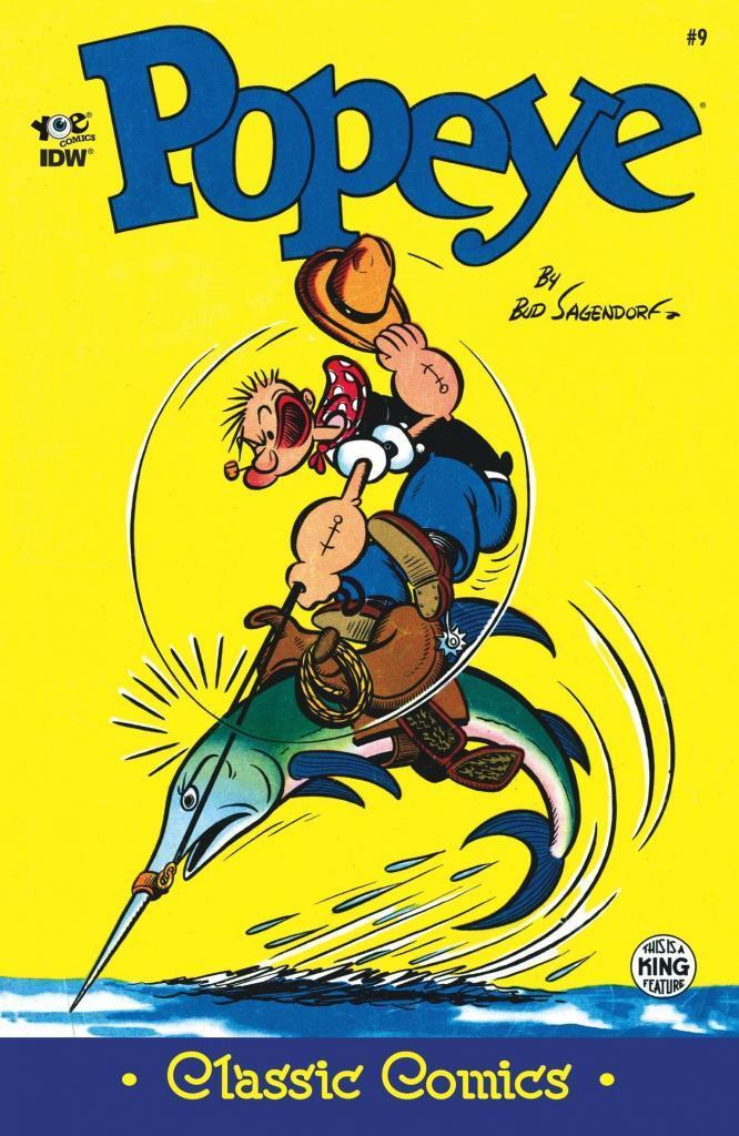 Classic Popeye Comics 9 from Yoe Comics and IDW Publishing