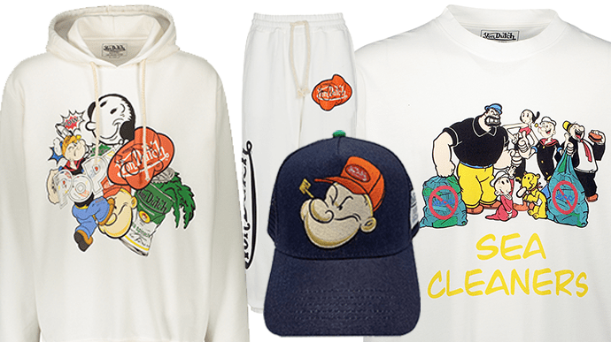 Von Dutch Teams Up with Popeye and The SeaCleaners for a Custom Collection  Supporting the Fight for a Pollution-Free Ocean